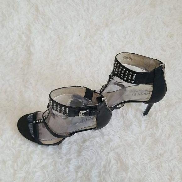 MICHAEL Michael Kors Black Studded Heels - Picture 4 of 12